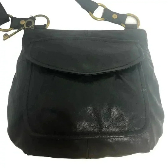 Fossil Vintage Black Leather Crossbody - Picture 3 of 12